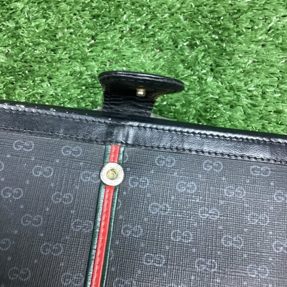 Vintage Gucci Monogram Kiss-lock Tri Fold Wallet - Picture 12 of 15